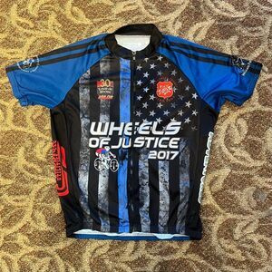 Primal Cycling Jersey Wheels of Justice 2017 Full Zip Size L